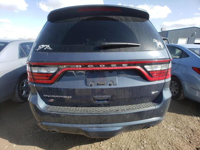 1C4RDJDG8MC664494 - 2021 DODGE DURANGO GT BLUE photo 6