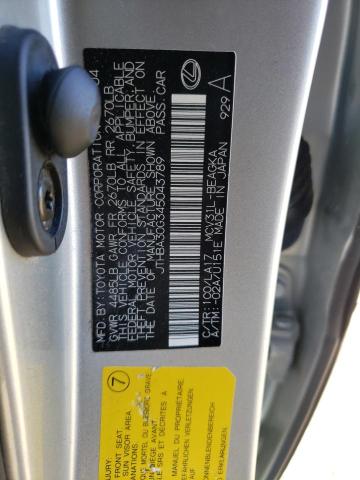 JTHBA30G345043789 - 2004 LEXUS ES 330 SILVER photo 12