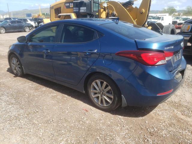 KMHDH4AE1FU355008 - 2015 HYUNDAI ELANTRA SE BLUE photo 2