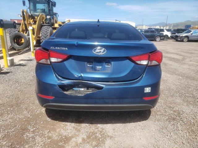 KMHDH4AE1FU355008 - 2015 HYUNDAI ELANTRA SE BLUE photo 6