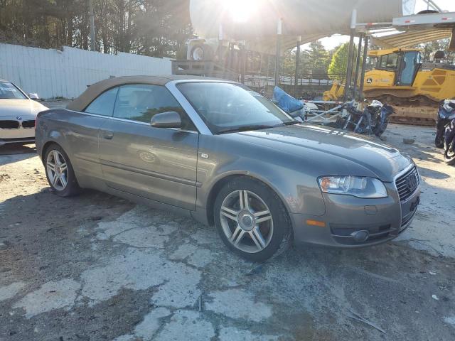 WAUDF48H37K021812 - 2007 AUDI A4 2.0T CABRIOLET QUATTRO GRAY photo 4