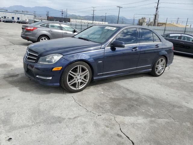 WDDGF4HB1CA645951 - 2012 MERCEDES-BENZ C 250 BLUE photo 1