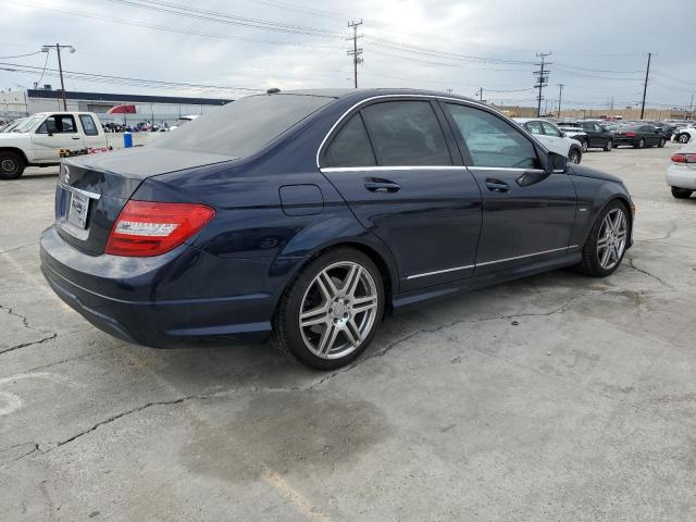 WDDGF4HB1CA645951 - 2012 MERCEDES-BENZ C 250 BLUE photo 3