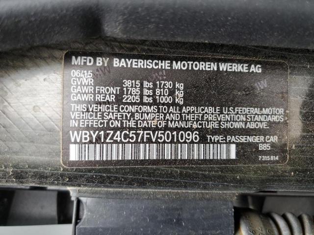 WBY1Z4C57FV501096 - 2015 BMW I3 REX WHITE photo 12