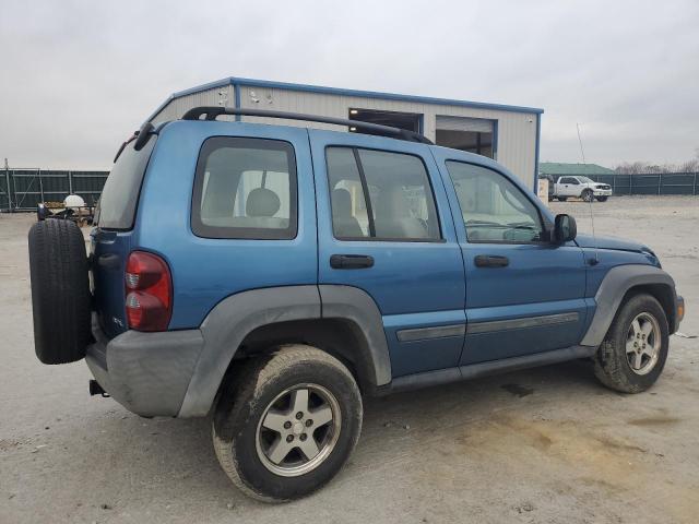 1J4GL48K56W271932 - 2006 JEEP LIBERTY SPORT BLUE photo 3