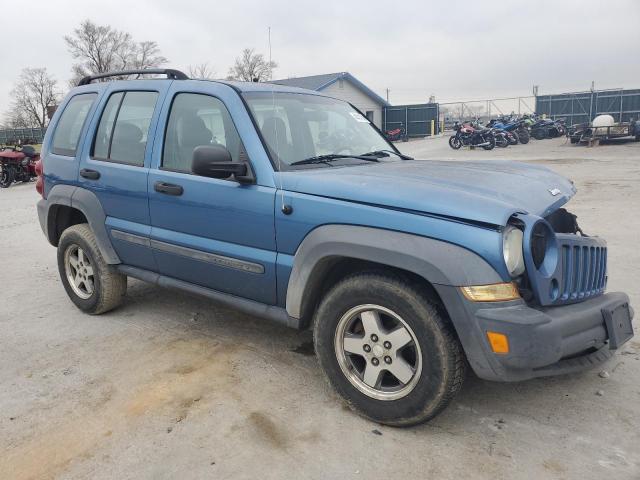 1J4GL48K56W271932 - 2006 JEEP LIBERTY SPORT BLUE photo 4