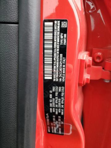 ZACCJBDT6GPC53306 - 2016 JEEP RENEGADE LIMITED RED photo 12