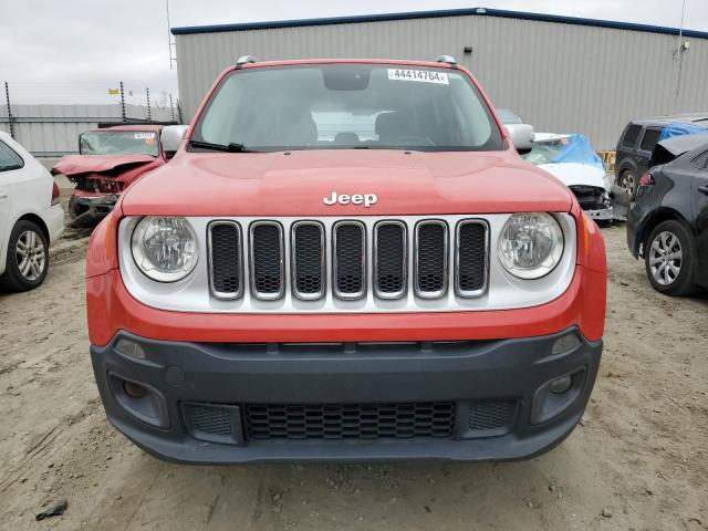 ZACCJBDT6GPC53306 - 2016 JEEP RENEGADE LIMITED RED photo 5