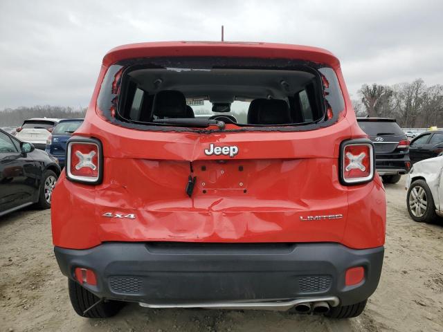 ZACCJBDT6GPC53306 - 2016 JEEP RENEGADE LIMITED RED photo 6