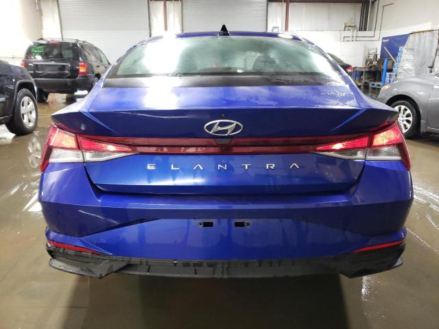 5NPLL4AG1MH037932 - 2021 HYUNDAI ELANTRA SE BLUE photo 6