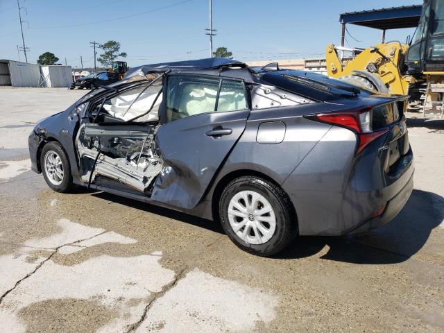 JTDKARFU3L3106837 - 2020 TOYOTA PRIUS L GRAY photo 2