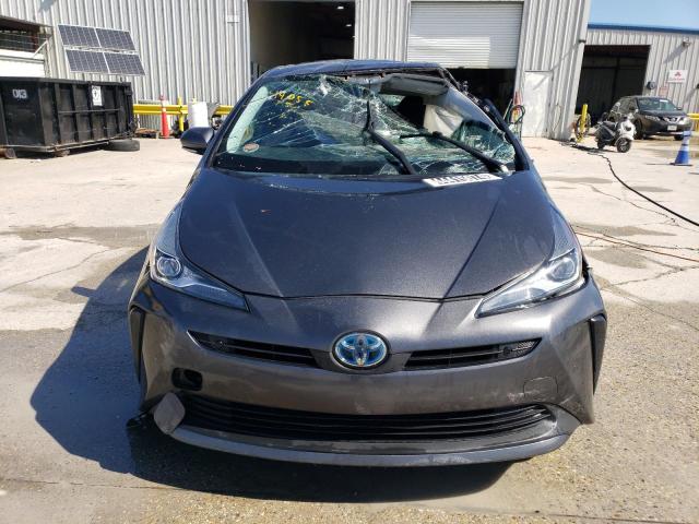 JTDKARFU3L3106837 - 2020 TOYOTA PRIUS L GRAY photo 5