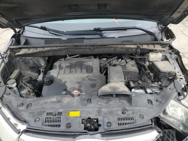 5TDJKRFH9GS237559 - 2016 TOYOTA HIGHLANDER XLE BLACK photo 12