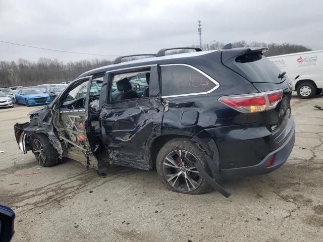 5TDJKRFH9GS237559 - 2016 TOYOTA HIGHLANDER XLE BLACK photo 2