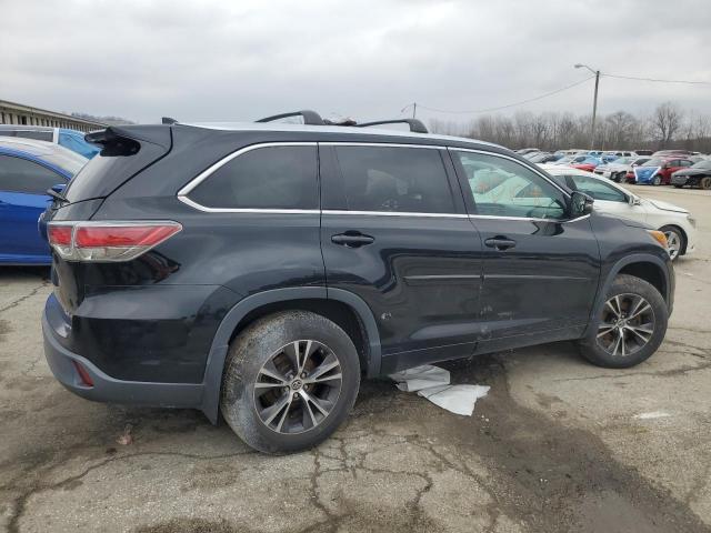 5TDJKRFH9GS237559 - 2016 TOYOTA HIGHLANDER XLE BLACK photo 3