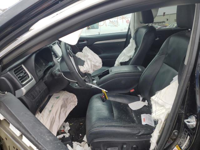 5TDJKRFH9GS237559 - 2016 TOYOTA HIGHLANDER XLE BLACK photo 7