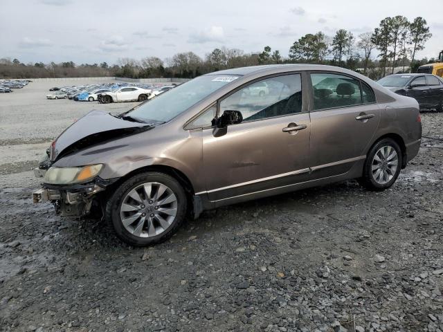 1HGFA16969L014016 - 2009 HONDA CIVIC EXL GRAY photo 1