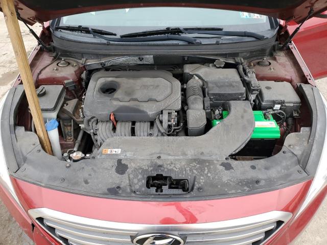 5NPE24AF7GH295007 - 2016 HYUNDAI SONATA SE RED photo 11