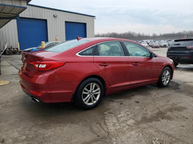 5NPE24AF7GH295007 - 2016 HYUNDAI SONATA SE RED photo 3