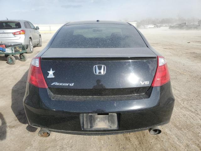 1HGCS22838A009353 - 2008 HONDA ACCORD EXL BLACK photo 6