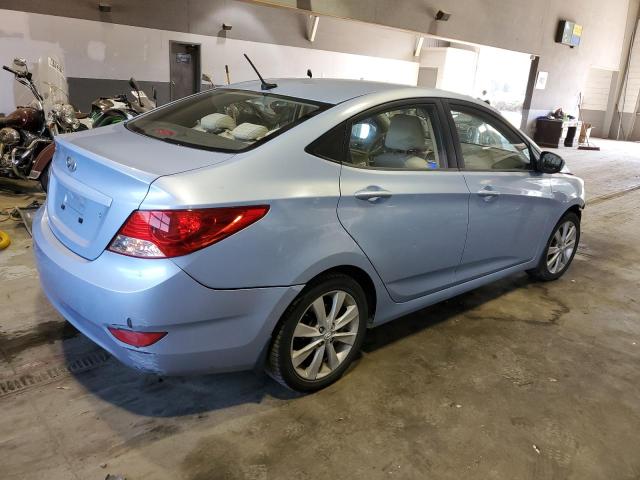 KMHCU4AE9CU169381 - 2012 HYUNDAI ACCENT GLS BLUE photo 3