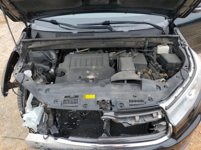 5TDJKRFH3GS332926 - 2016 TOYOTA HIGHLANDER XLE BLACK photo 12