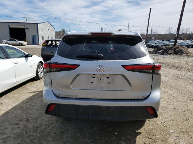 5TDGZRBH4NS575878 - 2022 TOYOTA HIGHLANDER XLE ვერცხლისფერი ფოტო 6