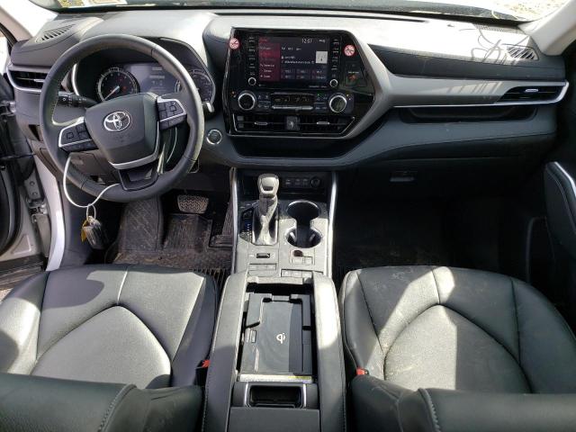 5TDGZRBH4NS575878 - 2022 TOYOTA HIGHLANDER XLE ვერცხლისფერი ფოტო 8