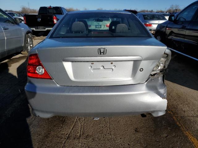 1HGEM22685L030409 - 2005 HONDA CIVIC LX SILVER photo 6