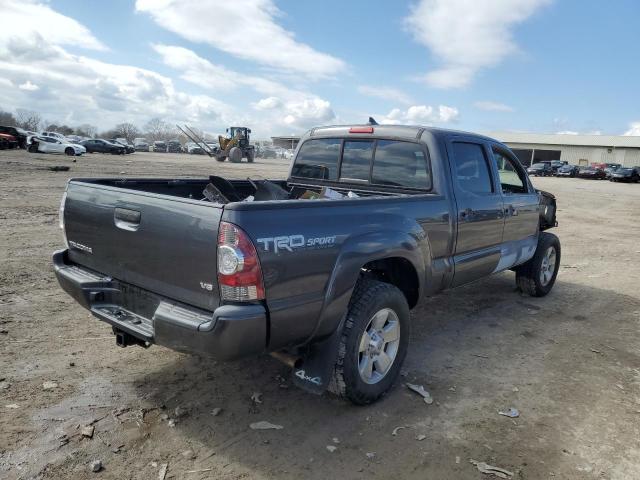 3TMMU4FN0FM078767 - 2015 TOYOTA TACOMA DOUBLE CAB LONG BED GRAY photo 3