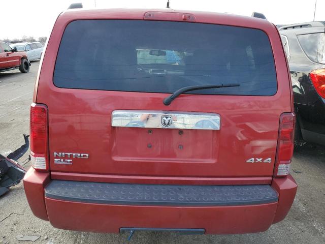 1D8GU58K08W101748 - 2008 DODGE NITRO SLT RED photo 6