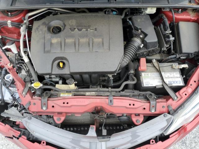 5YFBURHE4FP265438 - 2015 TOYOTA COROLLA L RED photo 11