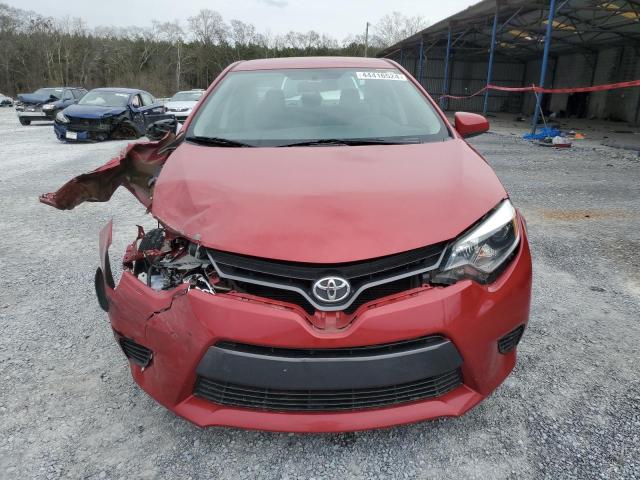 5YFBURHE4FP265438 - 2015 TOYOTA COROLLA L RED photo 5