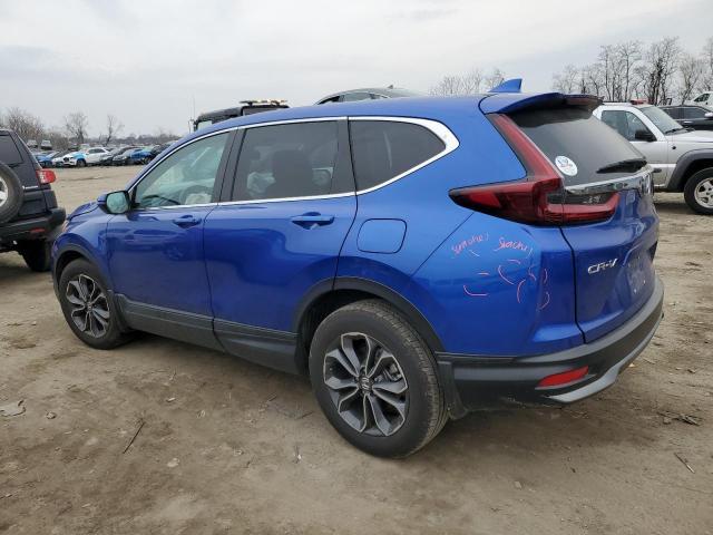 7FARW2H85NE021175 - 2022 HONDA CR-V EXL BLUE photo 2