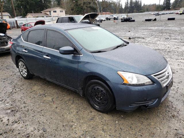 3N1AB7AP5EY310406 - 2014 NISSAN SENTRA S BLUE photo 4