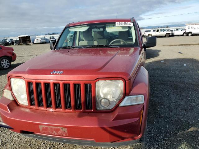 1J8GP28K48W170942 - 2008 JEEP LIBERTY SPORT RED photo 5