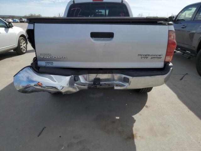 5TEKU72N15Z144548 - 2005 TOYOTA TACOMA DOUBLE CAB PRERUNNER LONG BED SILVER photo 6