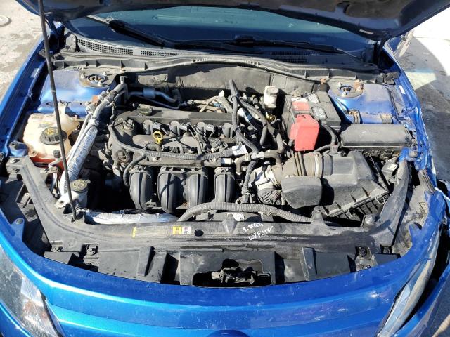 3FAHP0HA4CR347465 - 2012 FORD FUSION SE BLUE photo 11