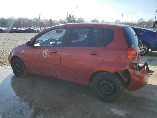 KL1TD66618B010348 - 2008 CHEVROLET AVEO BASE Tünd qırmızı foto 2