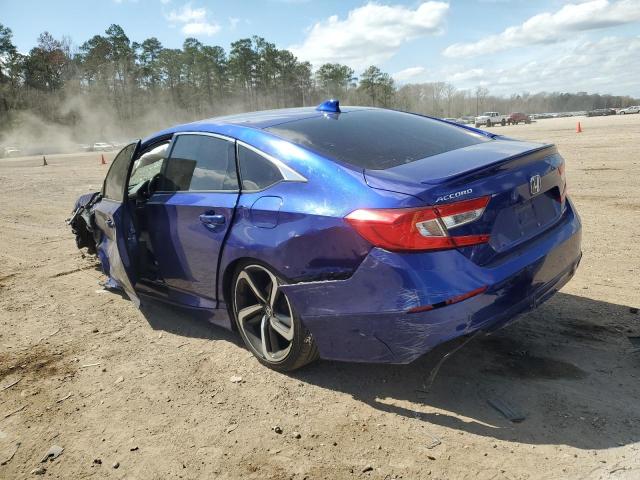 1HGCV1F30KA013884 - 2019 HONDA ACCORD SPORT BLUE photo 2