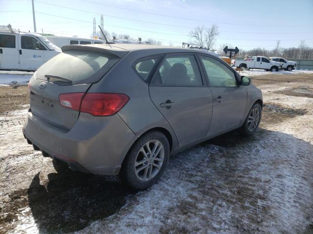 KNAFU5A23B5412153 - 2011 KIA FORTE EX SILVER photo 3