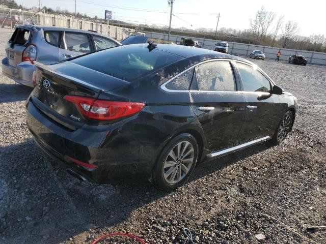 5NPE34AFXHH587135 - 2017 HYUNDAI SONATA SPORT BLACK photo 3