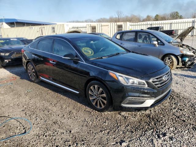 5NPE34AFXHH587135 - 2017 HYUNDAI SONATA SPORT BLACK photo 4