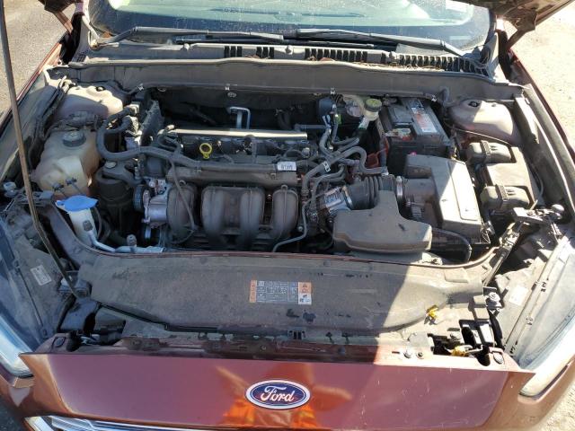 3FA6P0H73GR337768 - 2016 FORD FUSION SE BURGUNDY photo 11