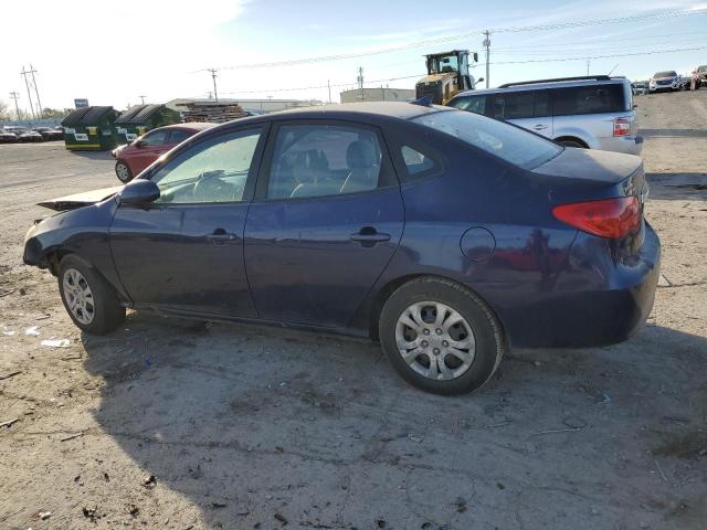 KMHDU4AD1AU063323 - 2010 HYUNDAI ELANTRA BLUE BLUE photo 2