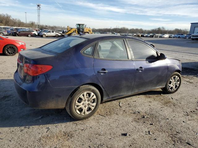 KMHDU4AD1AU063323 - 2010 HYUNDAI ELANTRA BLUE BLUE photo 3