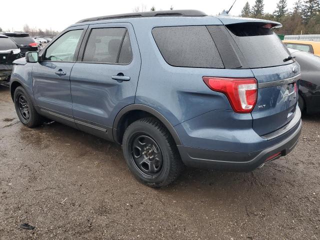 1FM5K8D80JGA32966 - 2018 FORD EXPLORER XLT BLUE photo 2