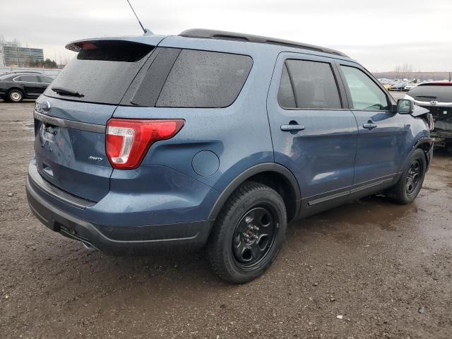 1FM5K8D80JGA32966 - 2018 FORD EXPLORER XLT BLUE photo 3