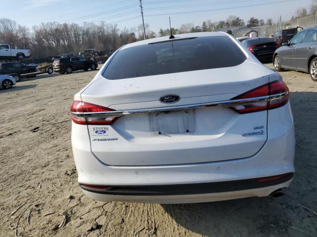 3FA6P0LU3JR286535 - 2018 FORD FUSION SE HYBRID WHITE photo 6