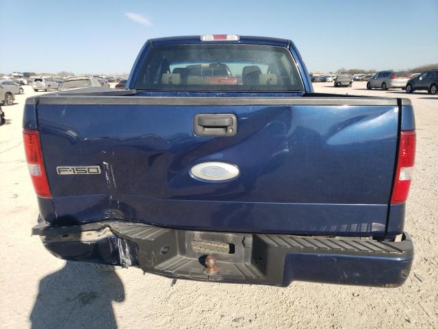 1FTRX12W87KC87726 - 2007 FORD F150 BLUE photo 6